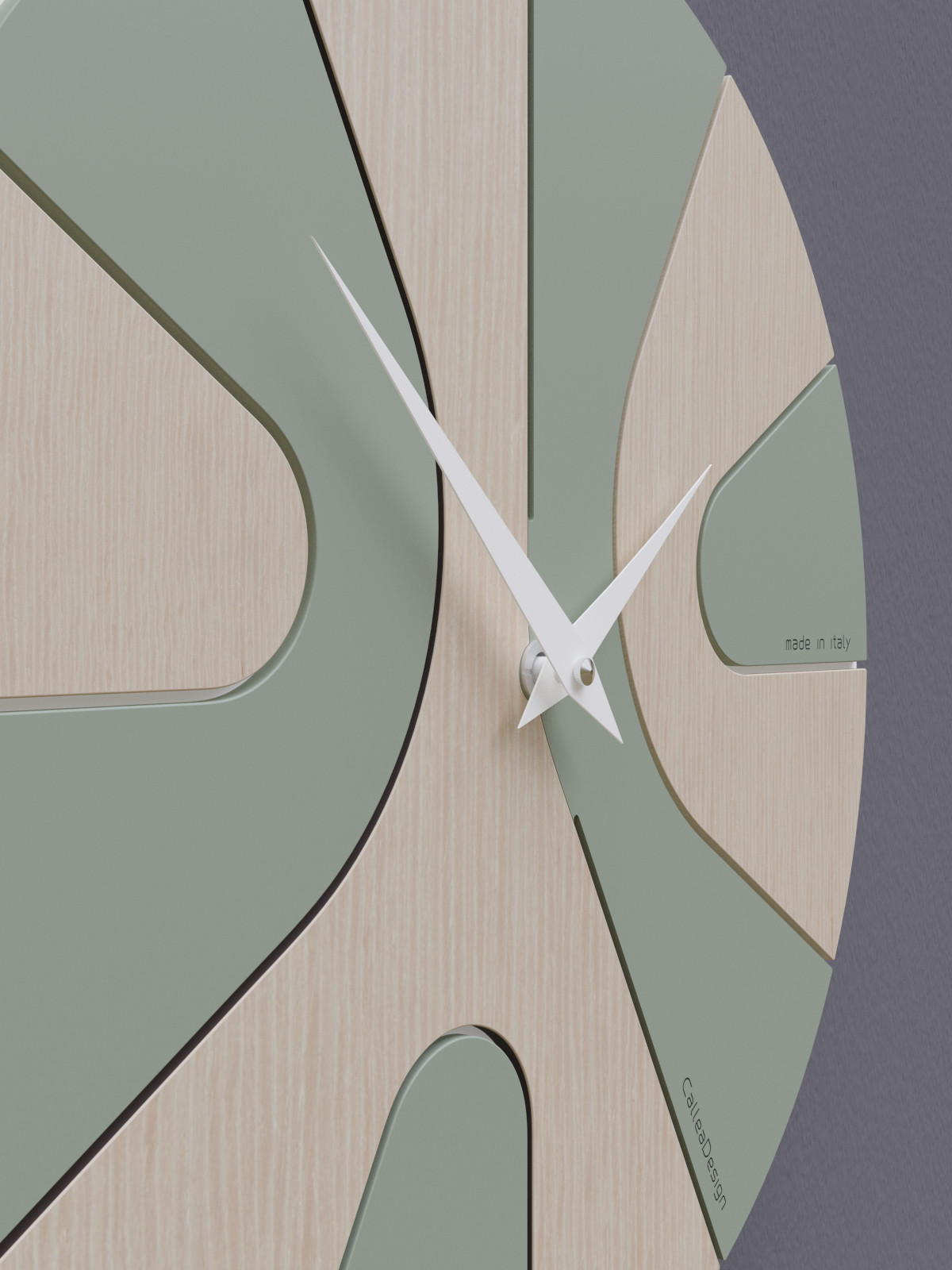 Orologio da parete AsYm di CalleaDesign - verde salvia